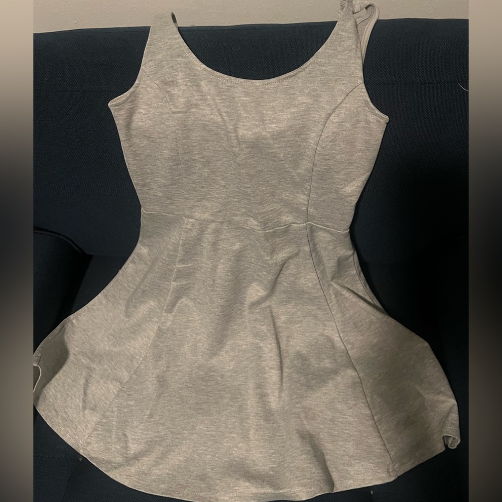 Divided Light Gray skater dress